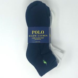 Polo Ralph Lauren Classic Sport Low-Cut Socks 6pk